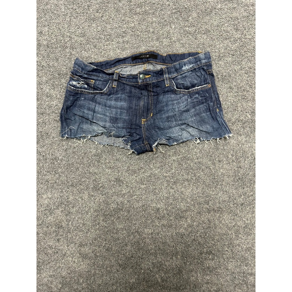 Joe's Jeans Shorts Womens Size 30 Dark Wash Cutoff Raw Hem Distressed Denim